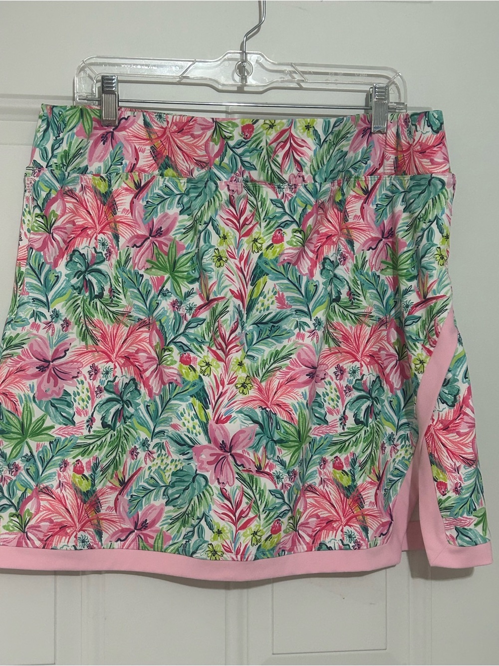 Stella Parker Pink Tropical Floral Women’s Swim Skort
